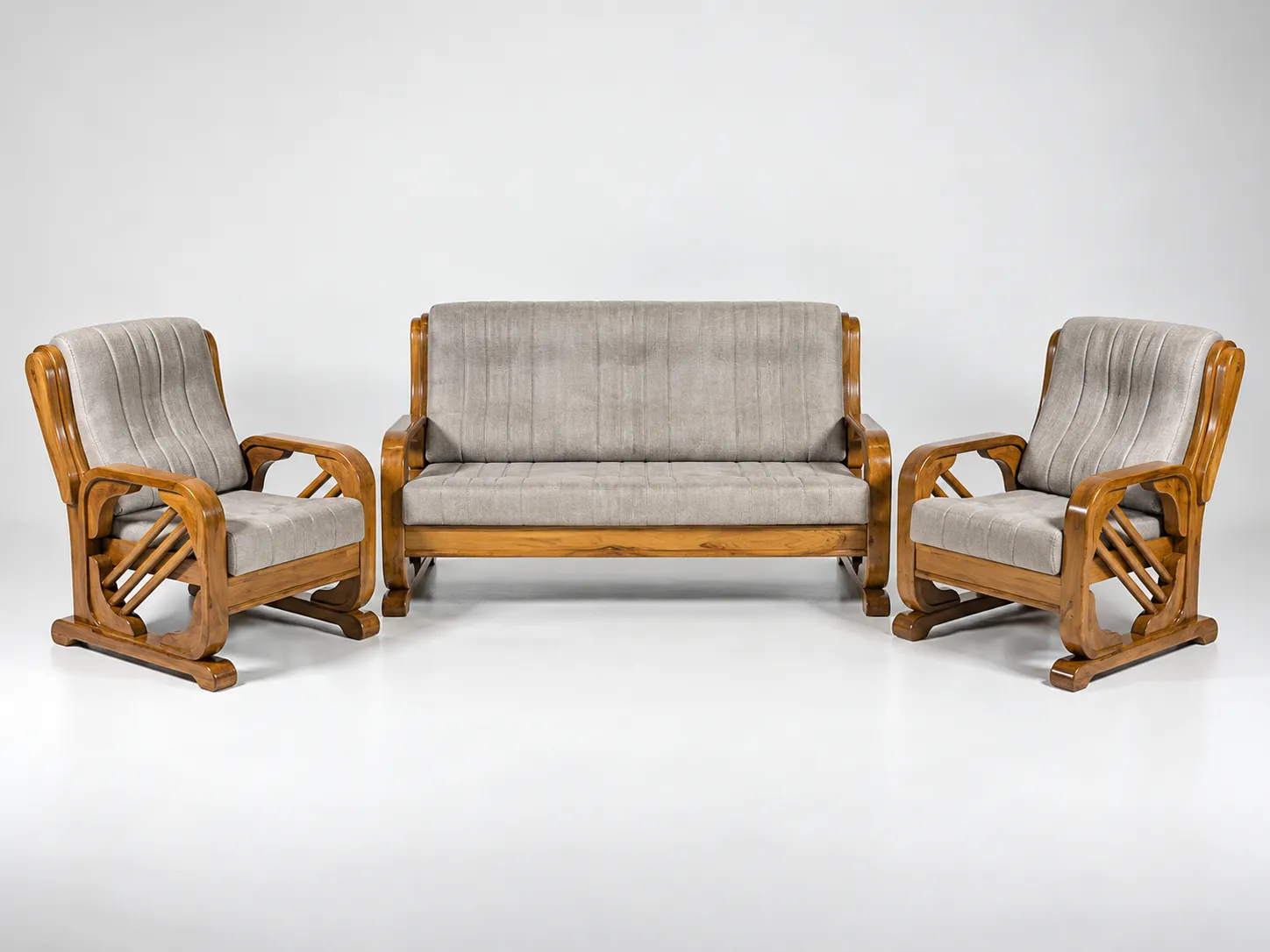 Sofa 8 - Elegant Upholstered Living Room Sofa Sofa 8 elegant upholstered sofa with neat tufted backrest styling