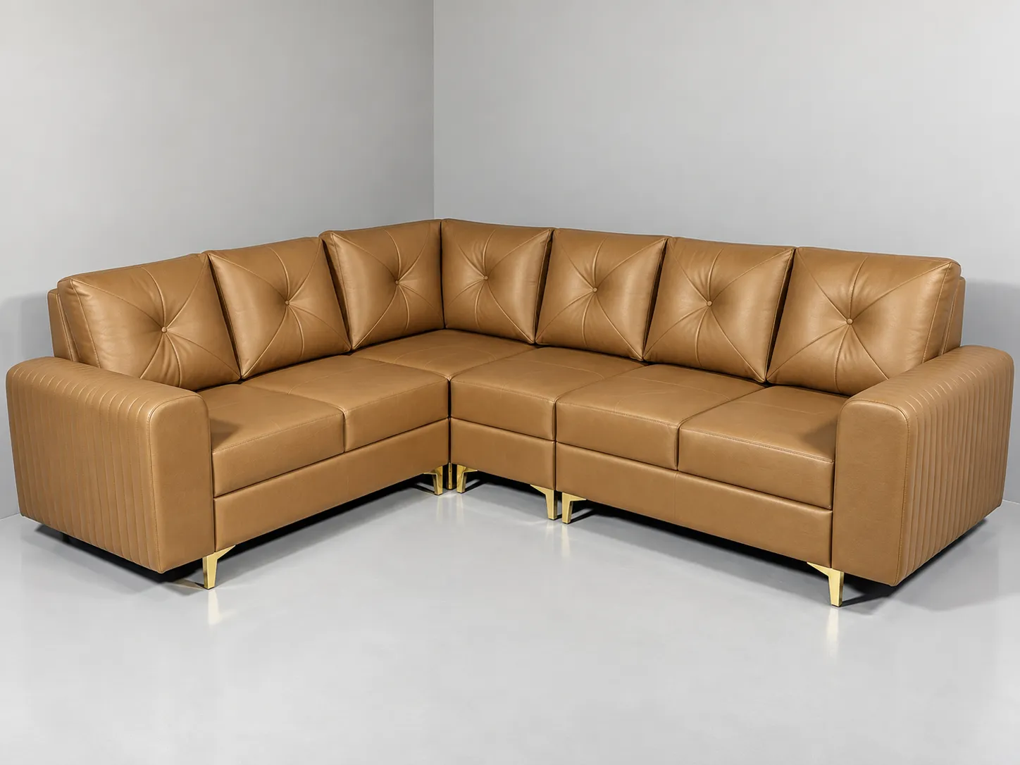 Sofa 9 - Modern Residential Living Room Sofa Sofa 9 modern residential sofa with plush back cushions and slim legs