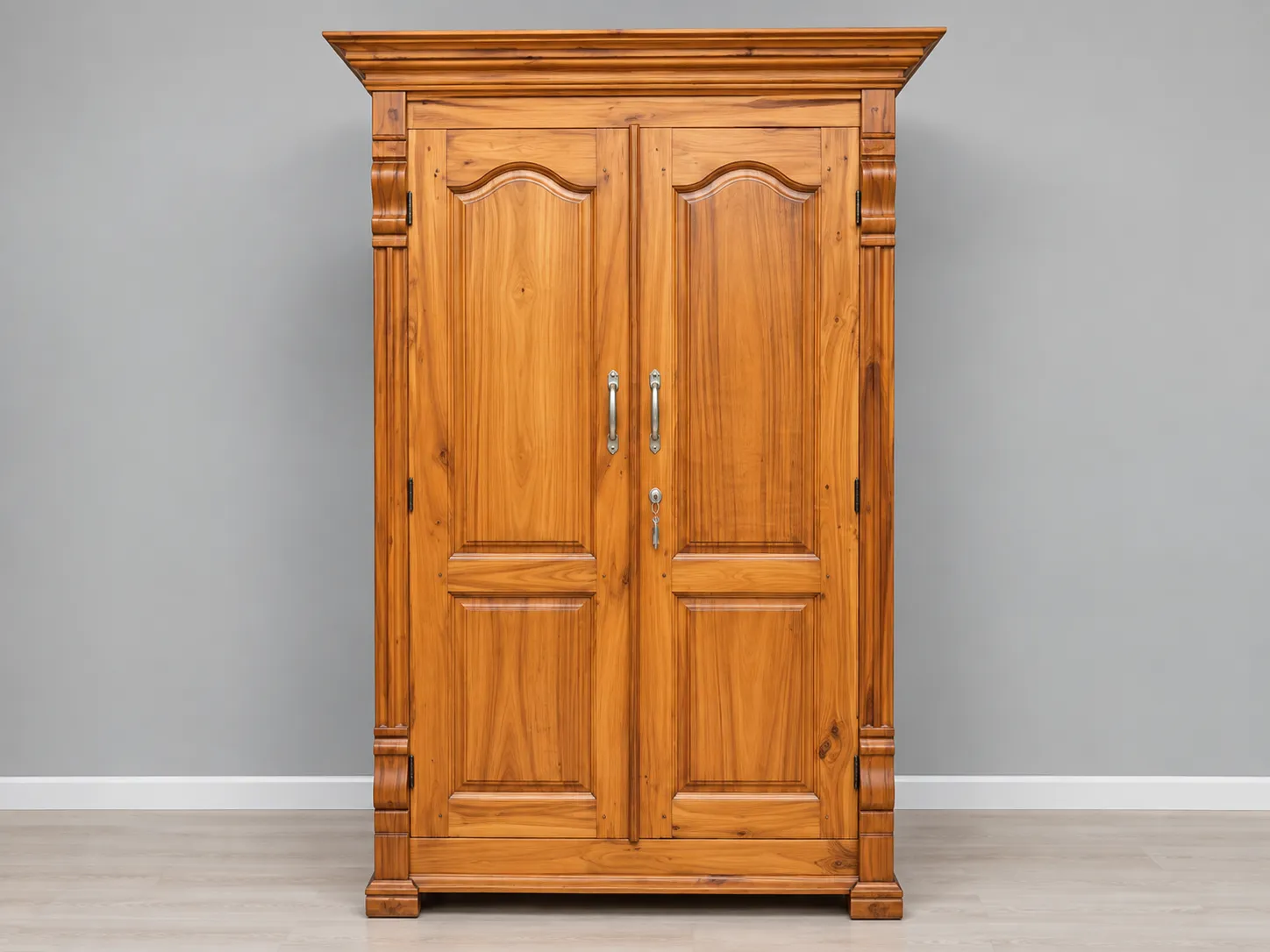 Kallingal Masterpiece Heirloom Almirah 21 - Flagship Nilambur Teak Almirah Kallingal flagship solid Nilambur teak master almirah with traditional mortise and tenon joinery