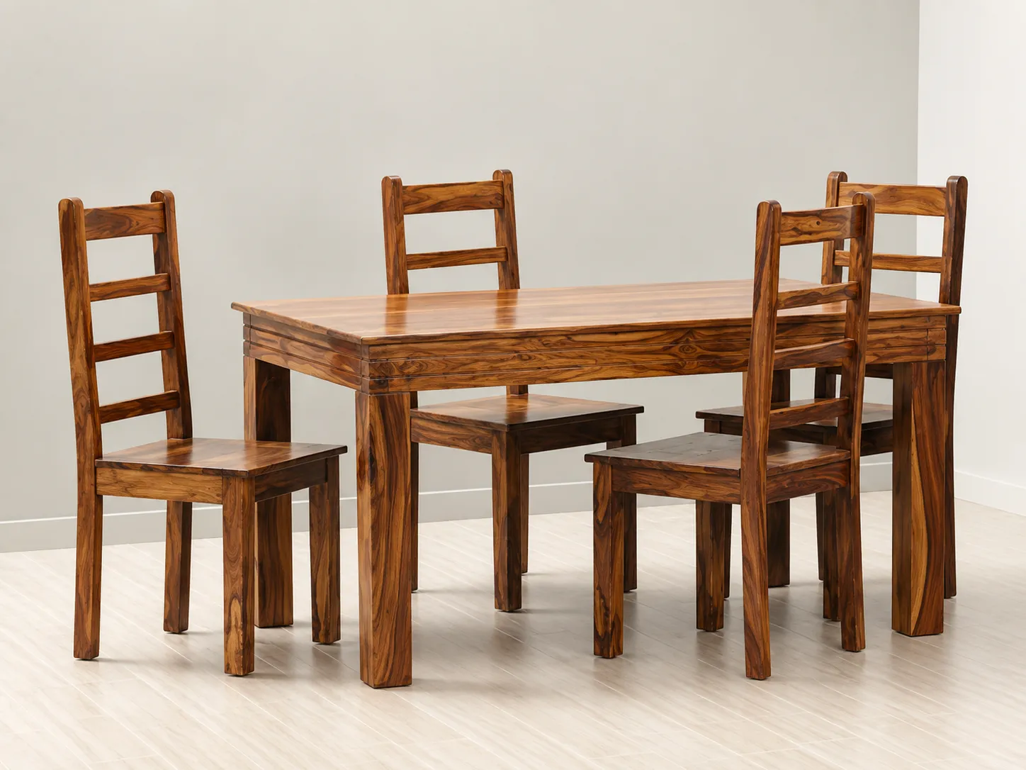 Kallingal Grand Banquet 6-Seater Table 9 - Banquet Teak Dining Table Kallingal expansive 6-seater solid wood banquet dining table built for festive family gatherings