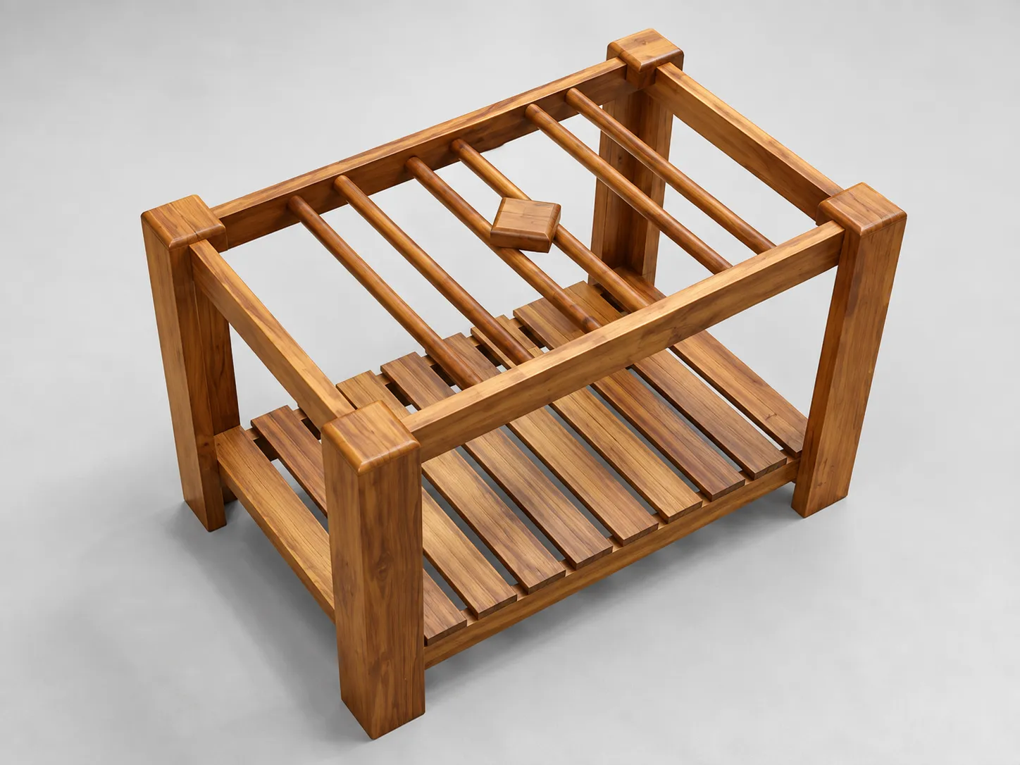 Kallingal Imperial Heritage Teapoy 20 - Heirloom Carved Coffee Table Kallingal heirloom quality imperial carved teak coffee table with rich grain figure